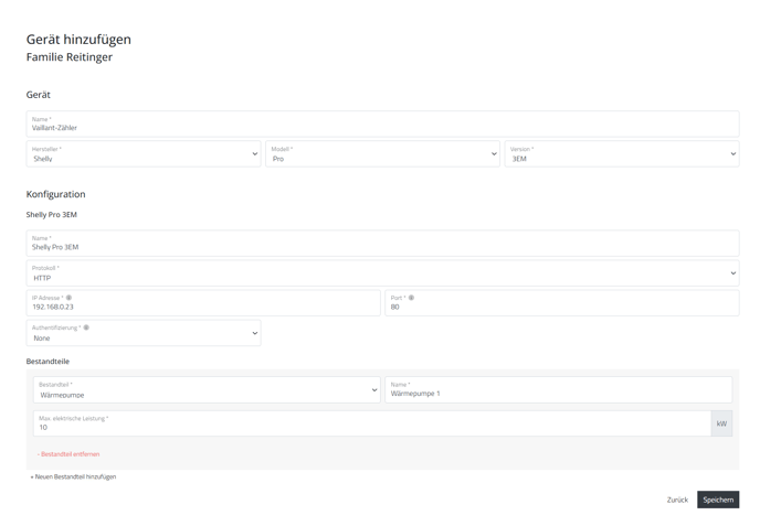 Shelly Device Configuration